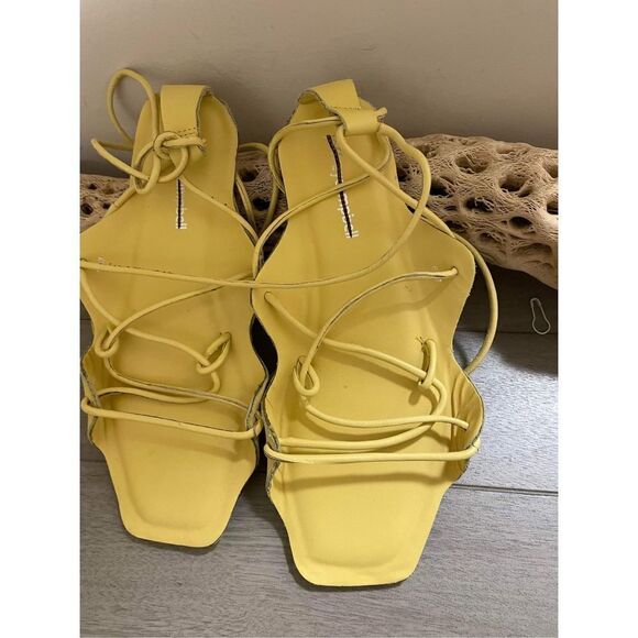 New Jeffrey Campbell Dune Drive Wrap Gladiator Sandals Size 6 - Picture 2 of 6